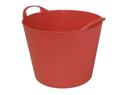 Multifunkční flexibilní koš 25 l - červený