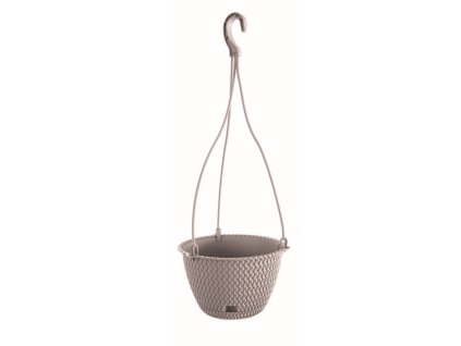 Květináč závěsný SPLOFY ROUND W mocca 23cm