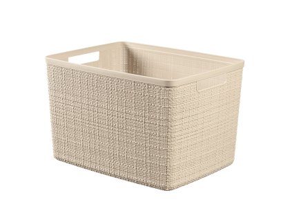 Úložný koš JUTE 12L, béžový