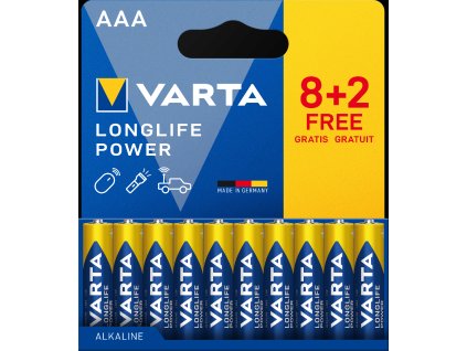 Baterie VARTA Longlife Power 8+2 AAA Double Blister