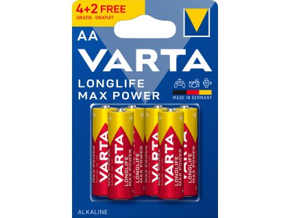 Baterie VARTA Longlife Max Power 4+2 AA Single blister