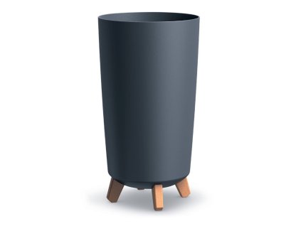 Květináč GRACIA TUBUS SLIM 23,9 cm antracit (Velikost S)