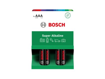 Bosch Super Alkaline AAA, LR03 4ks