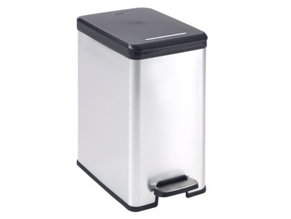 Odpadkový koš SLIM BIN 25L, stříbrný