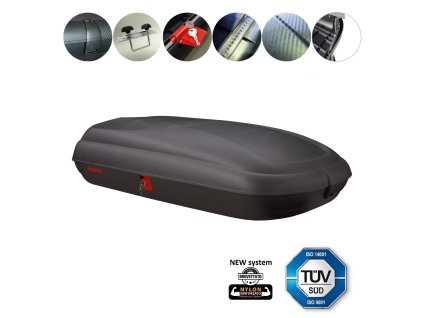 Střešní box 320L Linea Carbon 1330x778x345 mm