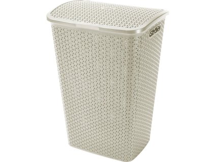 Koš na špinavé prádlo MY STYLE 55l krémově bílá
