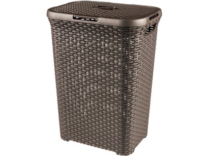 Koš na špinavé prádlo STYLE 60l hnědý