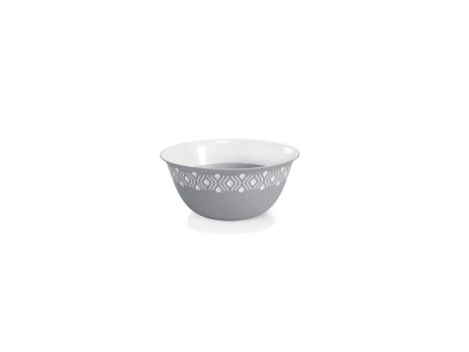 Plastová miska Tosca pr. 13 cm bílá/šedá