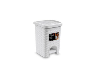 Odpadkový koš do koupelny Elegance 6l, bílý