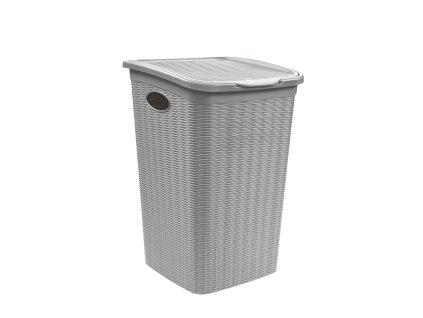 Koš na prádlo Elegance 50 l, šedý
