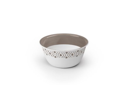 Plastová miska Tosca pr. 13 cm bílá/světle šedá