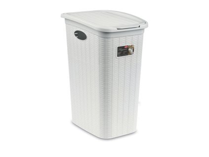 Koš na prádlo Elegance 36 l, bílý