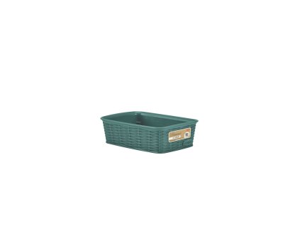 Košík Elegance S, 20x14x6, zelenošedý
