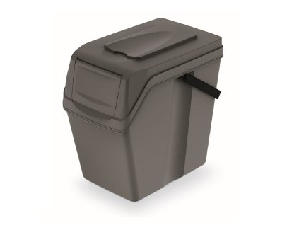 Odpadkový koš SORTIBOX II šedý kámen, objem 25L