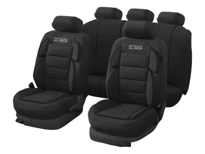 Autopotahy OCTAVIA LUXURY Lima černá