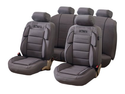 Autopotahy OCTAVIA LUXURY Lima šedá