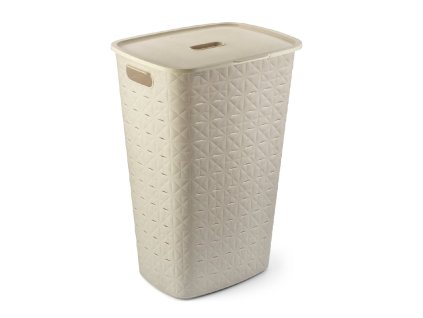 Koš na špinavé prádlo LAUNDRY HAMPER 56L, béžový