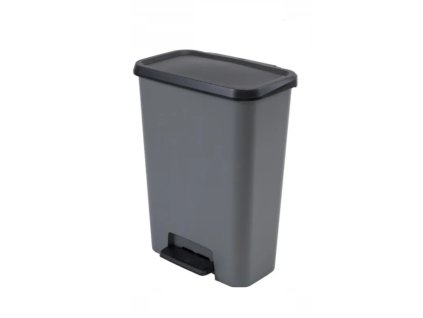 Odpadkový koš COMPATTA duo 23L+23L, šedý