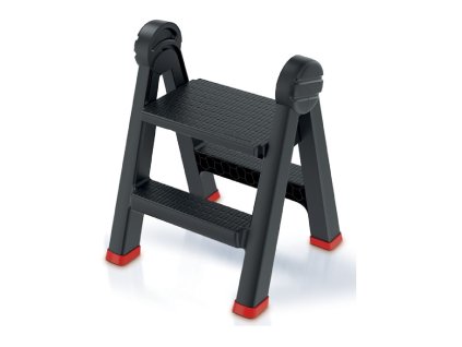 Schůdky TITAN LADDER černý 47,0x43,5x63,0cm