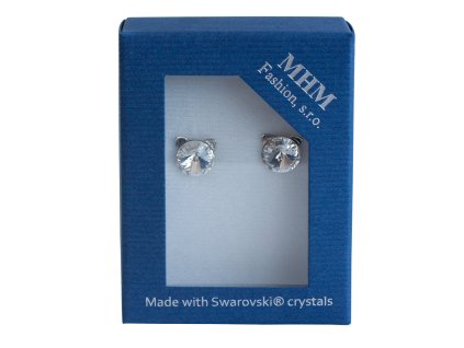Náušnice kočičky s krystaly Swarovski