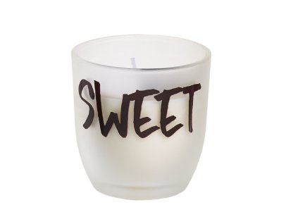 Svíčka ve skle s nápisem - SWEET