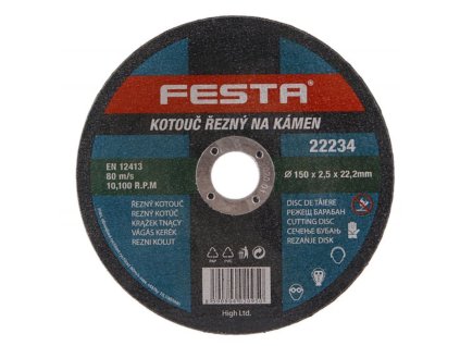 Kotouč řezný FESTA na kámen 150x2.5x22.2mm