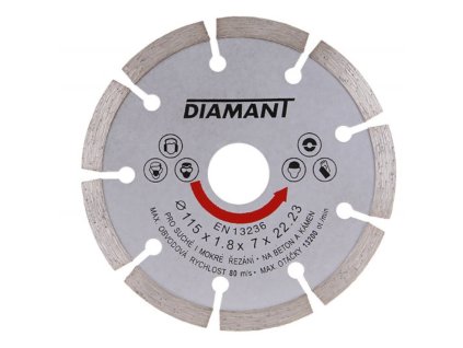 Kotouč diamantový DIAMANT 115x1.8x22.2mm segment