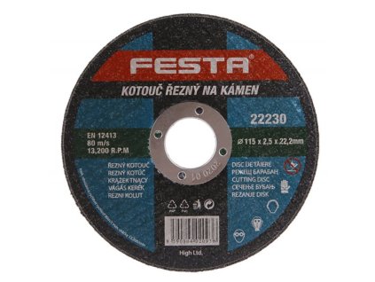 Kotouč řezný FESTA na kámen 115x2.5x22.2mm
