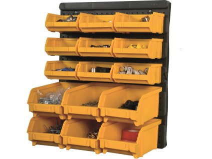 Sada Nástěnná sada s boxy + Panel na nářadí s 38 háčky