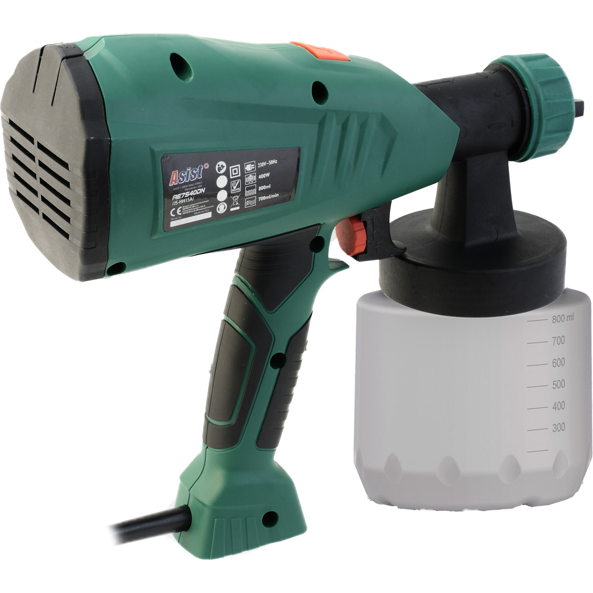 AE7S40DN Stříkací pistole 400 W, 800 ml 1,88 Kg GIGA Sklad5 AE7S40DN
