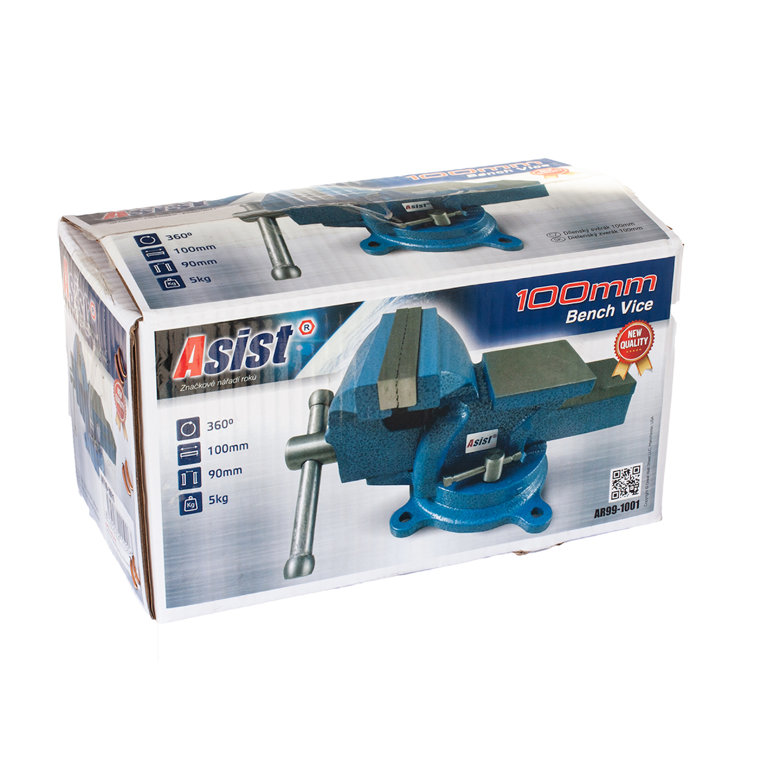 Dílenský svěrák 100mm 5,5Kg GIGA Sklad 5 AR99-1001