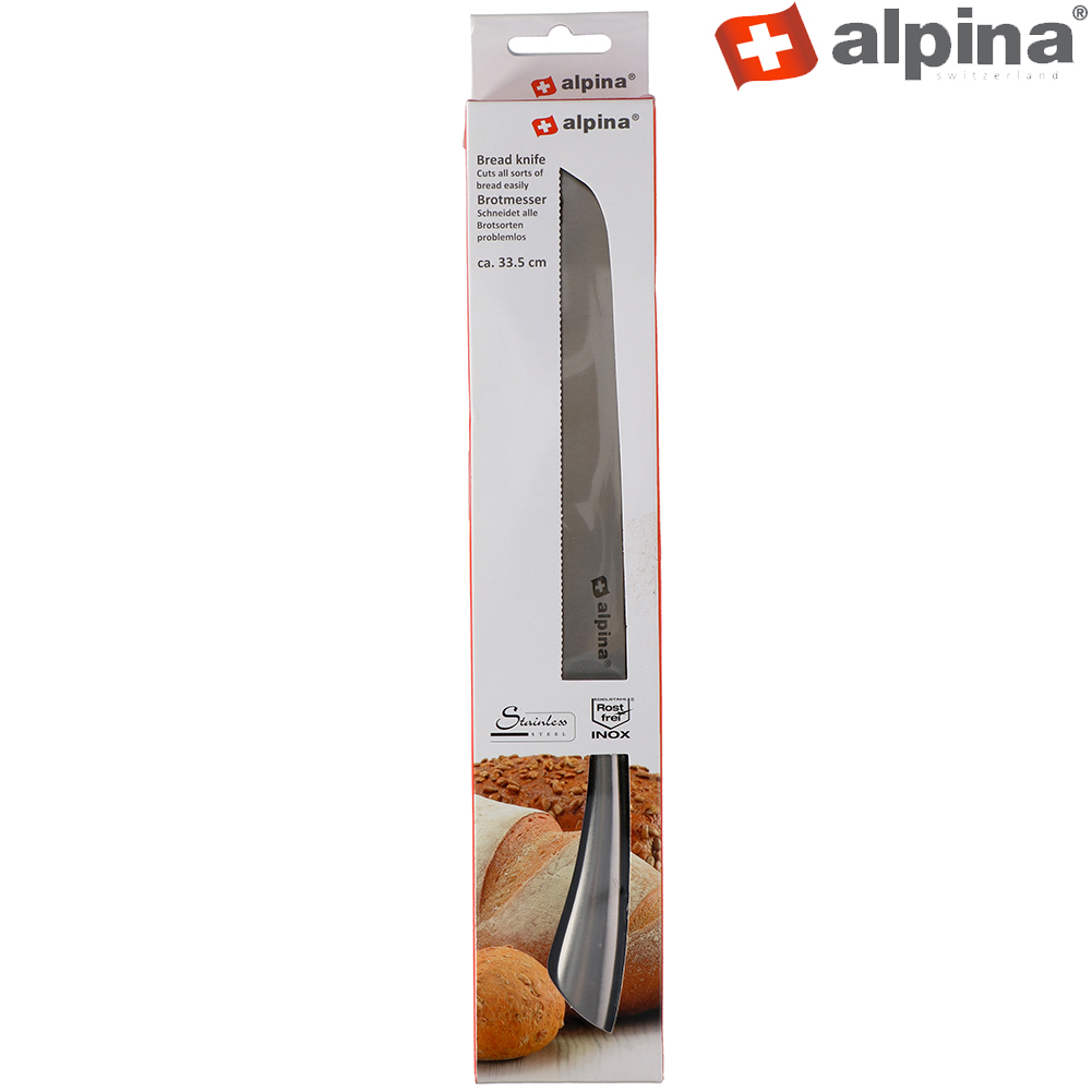 Nerezový nůž na chléb a pečivo 33,5 cm 0,21Kg GIGA Sklad 5 8711252870052