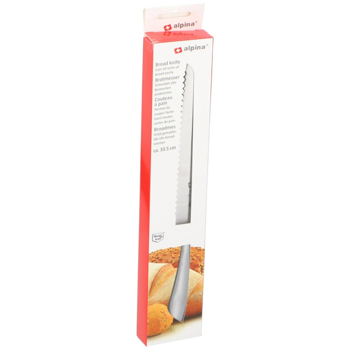 Nerezový nůž na chléb a pečivo 33,5 cm 0,21Kg GIGA Sklad 5 8711252870052