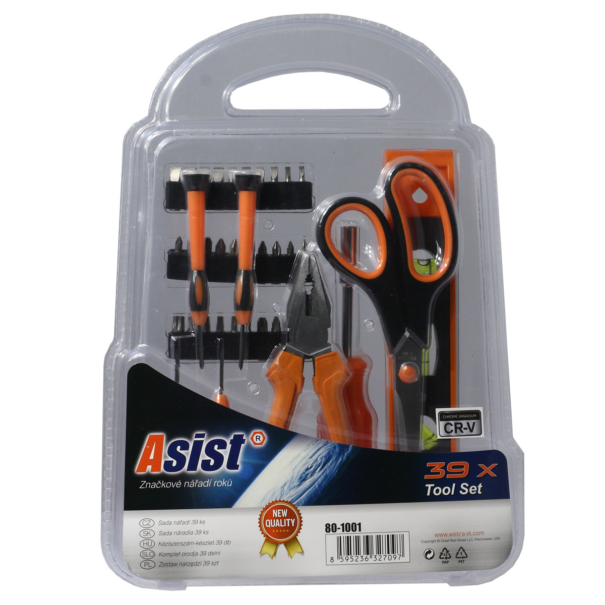 Sada nářadí 39 ks - Chrom vanadium, + pero Stylus pro dotykové displeje 1Kg GIGA Sklad 5 80-1001-SAD