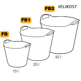 Koš FLEXBAG M 24l 0,45Kg GIGA Sklad 5 ARTFB1-V