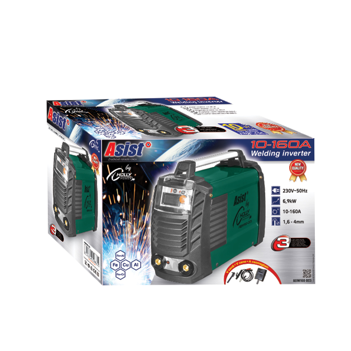AEIW160-DC5 Svářecí invertor MMA 6,9 kW, 160 A 5,52Kg GIGA Sklad 5 AEIW160-DC5