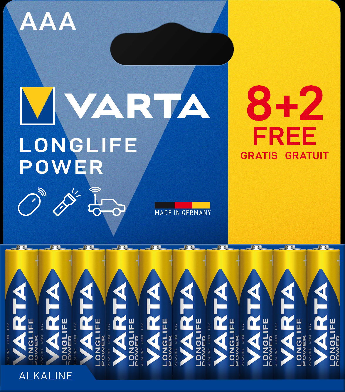Longlife Power 4903121710 Baterie 8+2 AAA, 10 ks 0,13Kg GIGA Sklad 5 4903121710