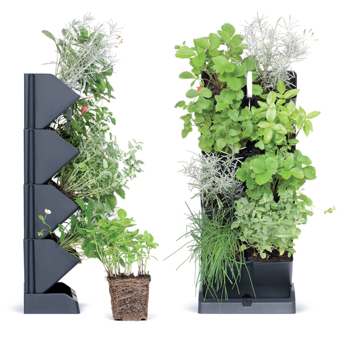 Květináče vertikální s nůžkami na bylinky MINI CASCADE antracit 0,76Kg GIGA Sklad 5 PPIO1W200-S433