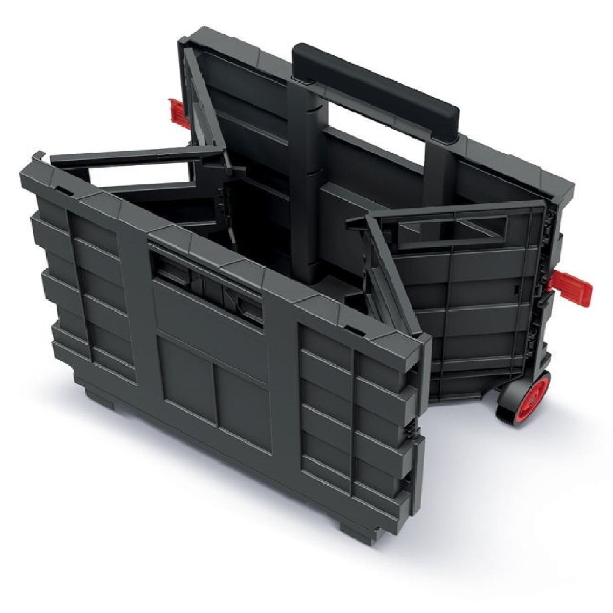 Skládací přepravka s madlem CART T červená 39,6x37x100,8cm 2,1Kg GIGA Sklad 5 PPKCT4040-3020