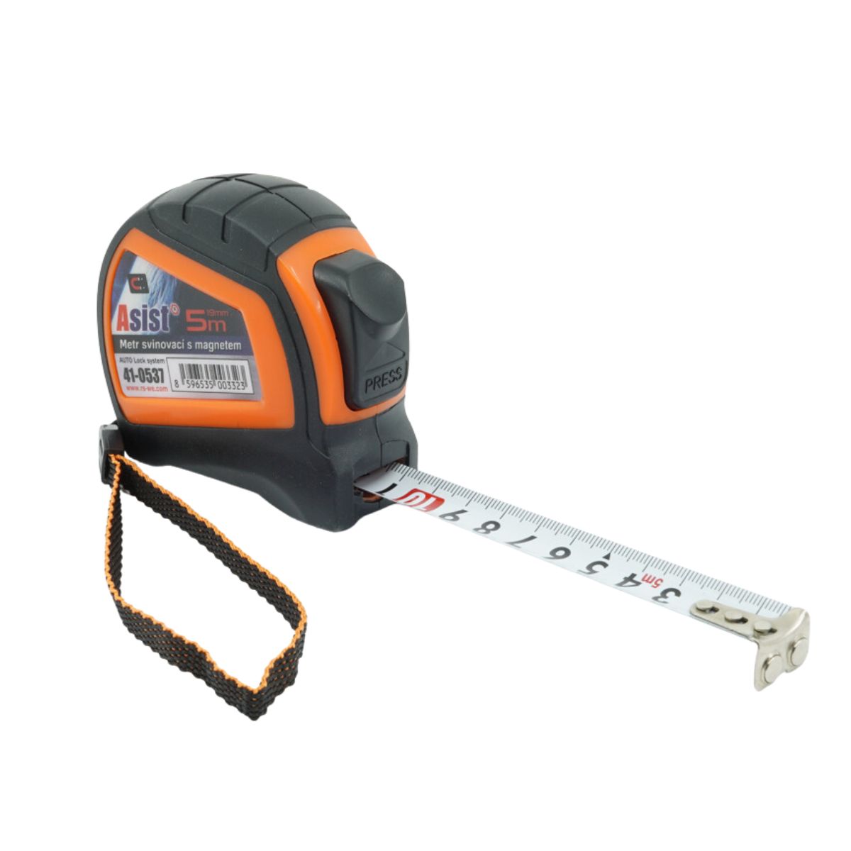Metr svinovací ASIST 41-0537 - 5m x19mm s magnetem 0,16Kg GIGA Sklad 5 41-0537