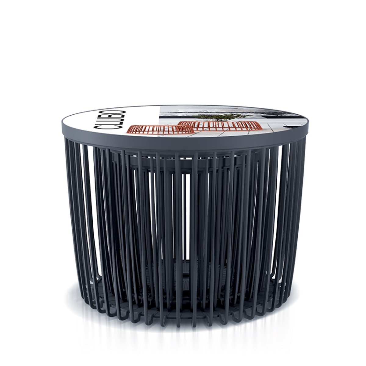 Kompletní set 4 univerzálních košů CLUBO antracit 4,22Kg GIGA Sklad 5 PPICLU4S-S433