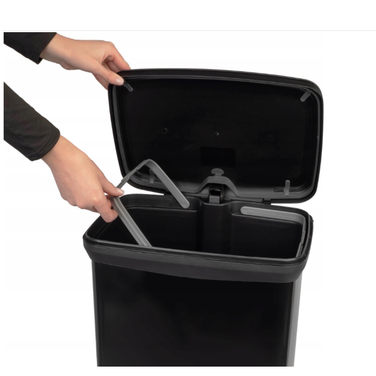 Odpadkový koš DECO BIN 50L, černý 3,31Kg GIGA Sklad 5 187178