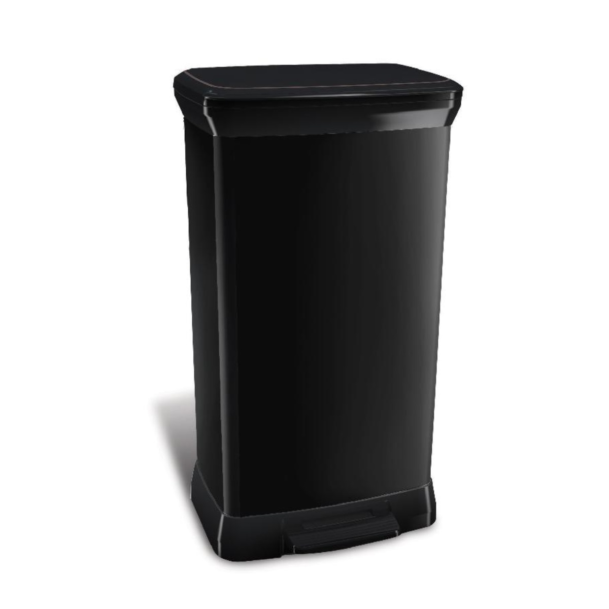 Odpadkový koš DECO BIN 50L, černý 3,31Kg GIGA Sklad 5 187178