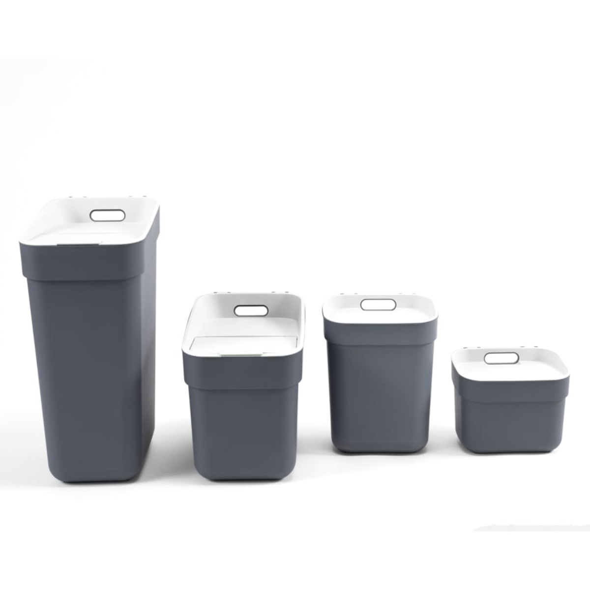 Odpadkový koš na tříděný odpad READY 10L, šedý 0,57Kg GIGA Sklad 5 251937
