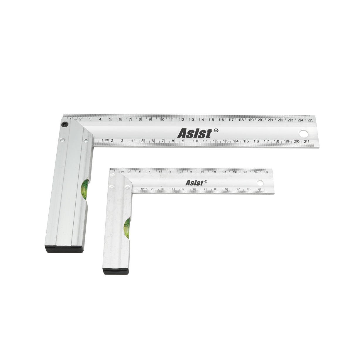Sada ALU úhelníků s vodováhou ASIST 47-1220 0,24Kg GIGA Sklad 5 47-1220