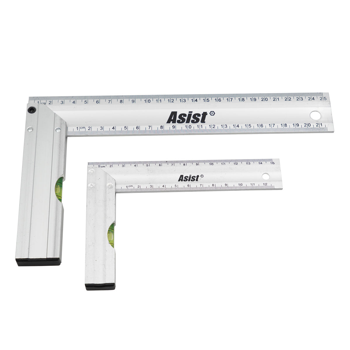 Sada ALU úhelníků s vodováhou ASIST 47-1220 0,24Kg GIGA Sklad 5 47-1220