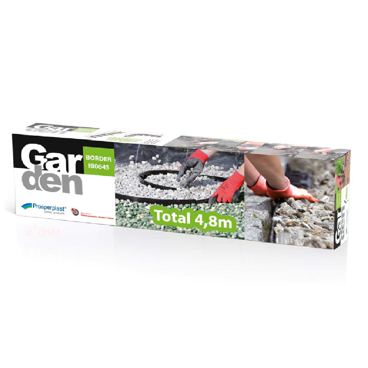 Obrubník neviditelný BORDER 0645 černý 480cm 2,03Kg GIGA Sklad 5 PPIB0645-S411