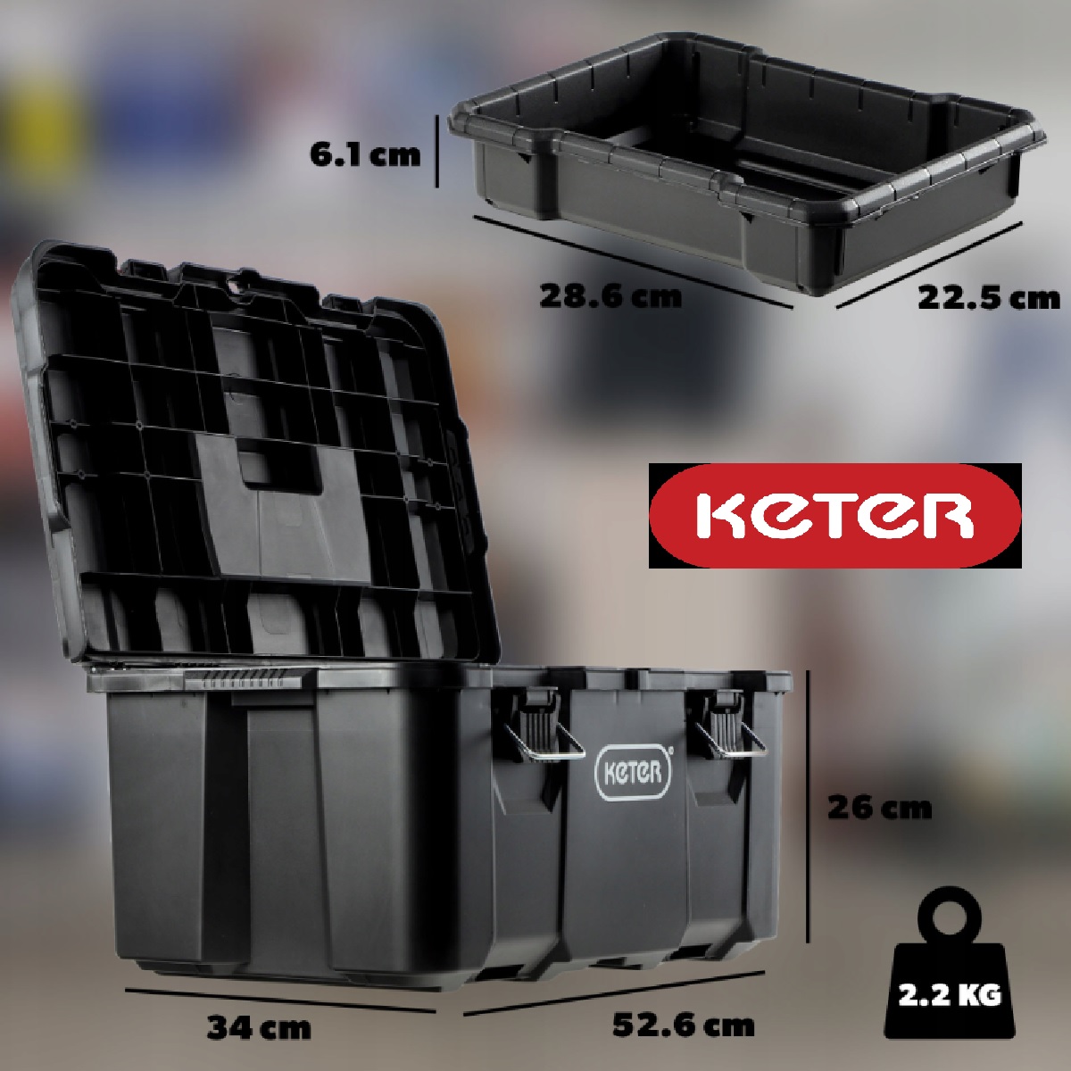 Kufr KETER StackNRoll 2,5Kg GIGA Sklad 5 251492