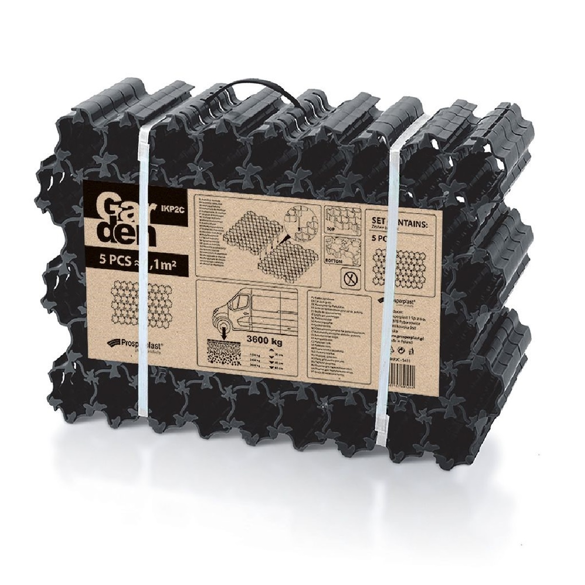 Zatravňovací tvárnice PLANT černá 60x40cm - 1,1m2 3,99Kg GIGA Sklad 5 PPIKP2C-S411