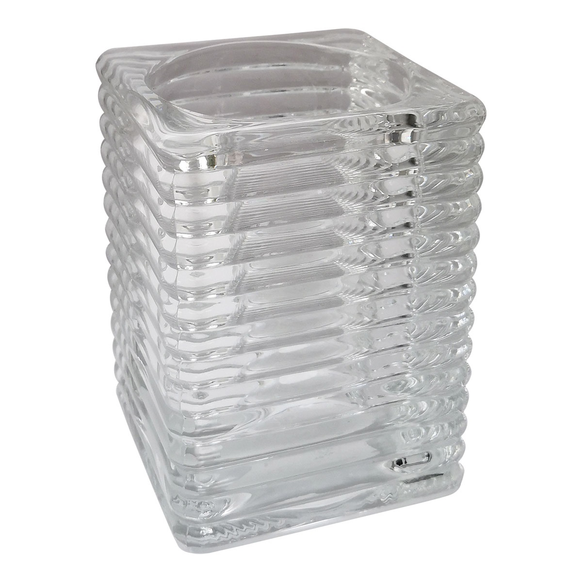 Svícen na čajovou svíčku 1 ks transparent 0,8Kg GIGA Sklad 5 1310047-000-1